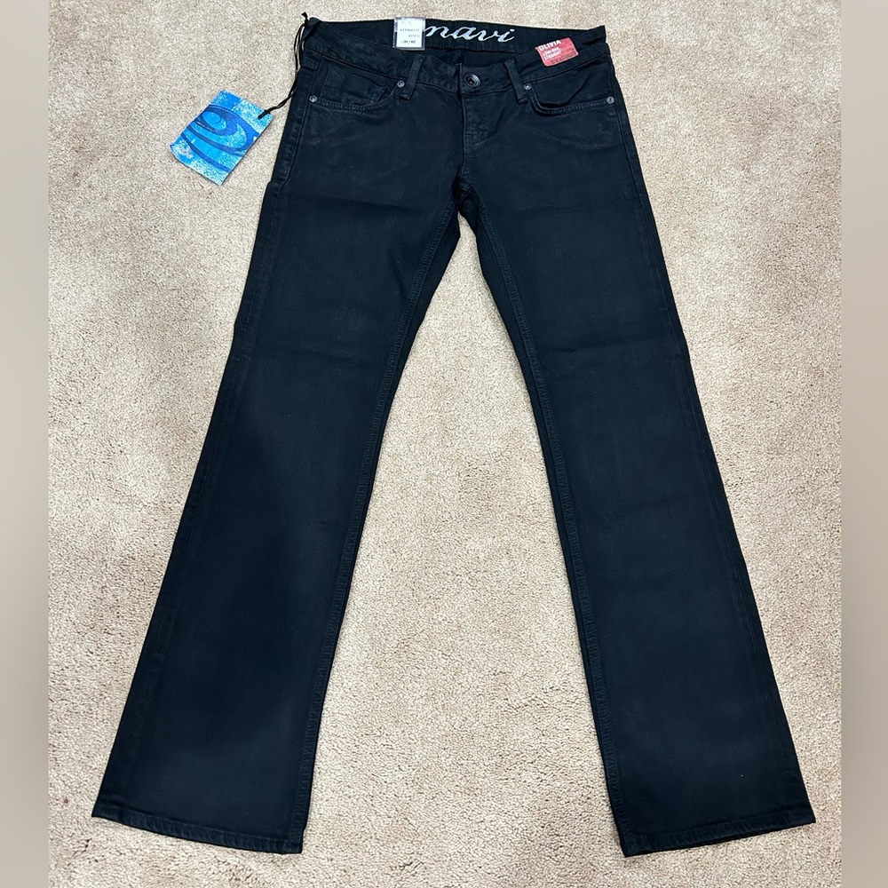 Mavi Black Jeans, size 28/30, low-rise, straight jeans